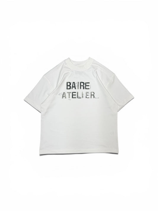 Brushstroke Short Sleeve Tee (White)