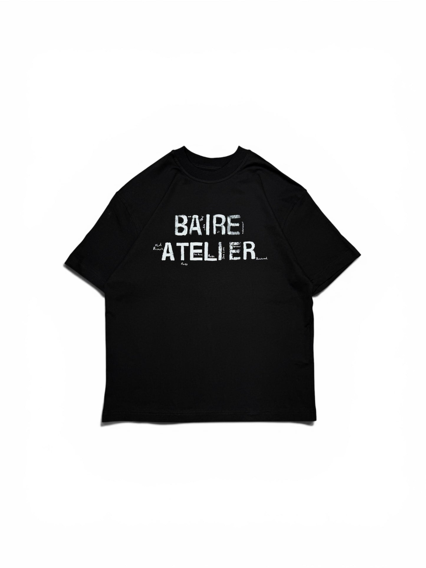 Brushstroke Short Sleeve Tee (Black)