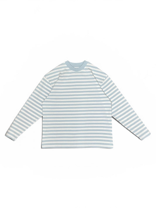 Striped Long Sleeve Tee (Blue & White)