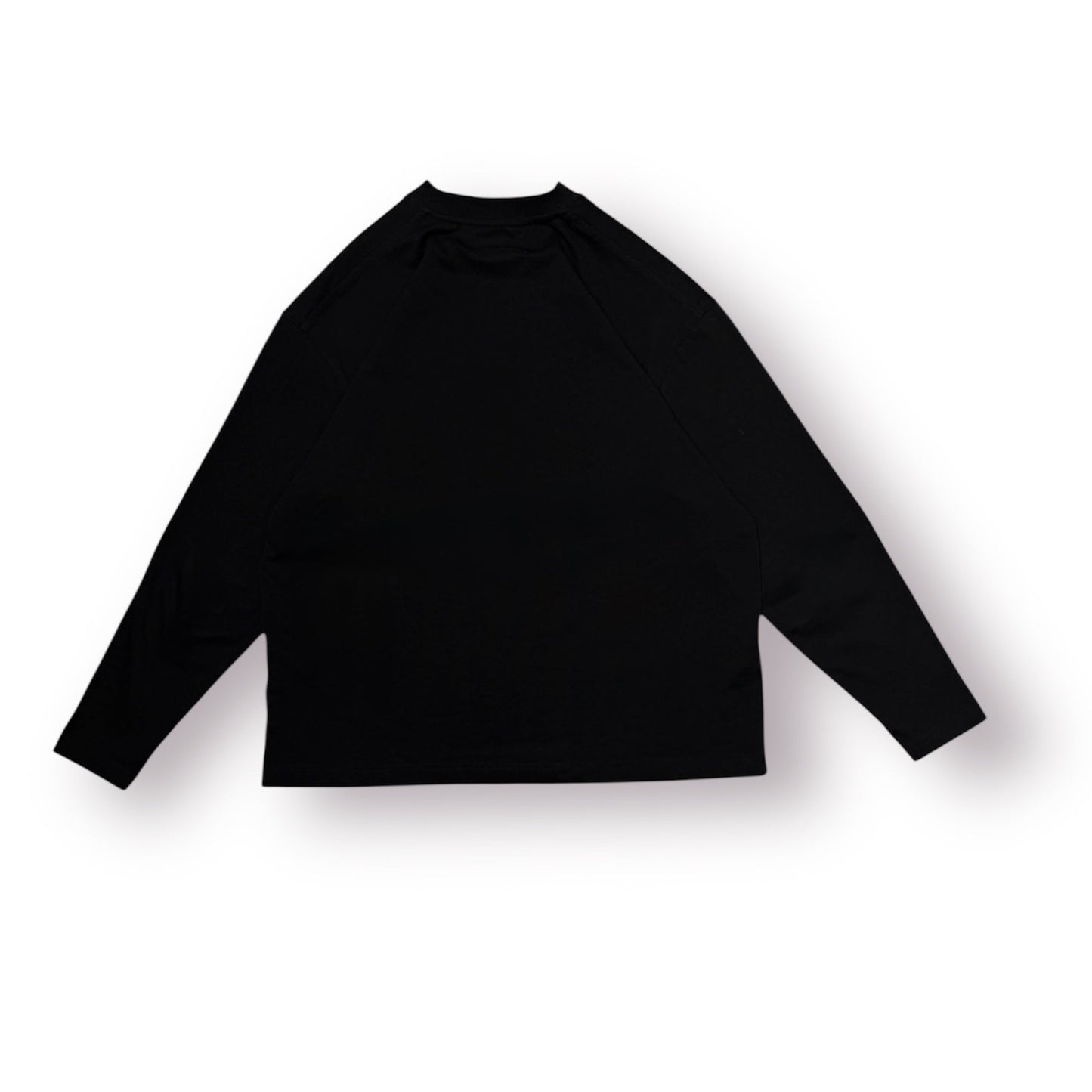 Brush Stroke Long Sleeve Tee (Black)