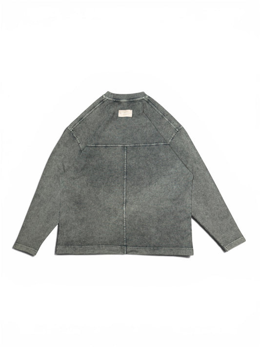 Blank Long Sleeve Tee (Charcoal)