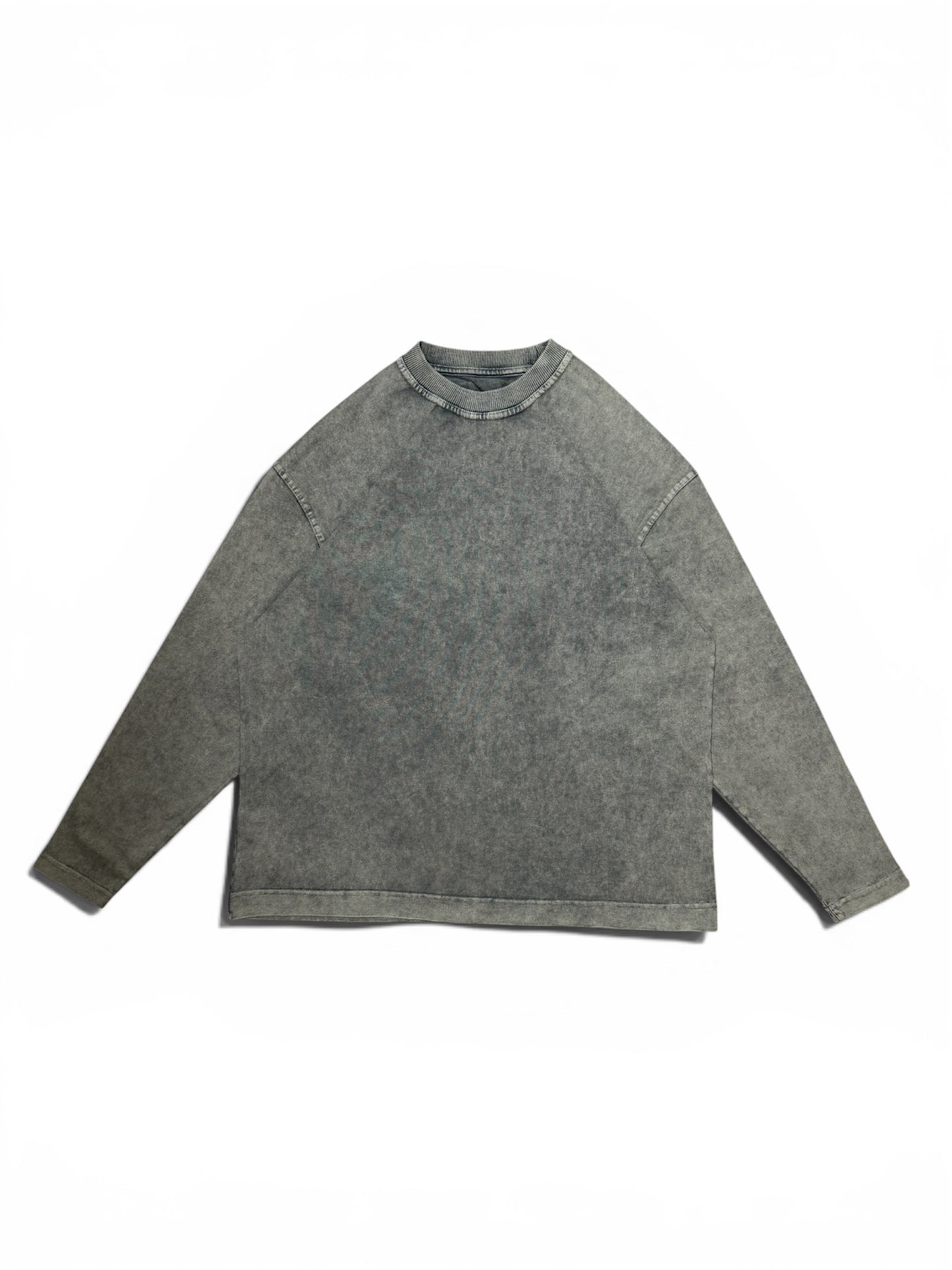 Blank Long Sleeve Tee (Charcoal)