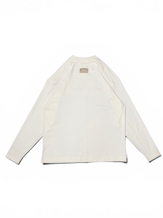 Blank Long Sleeve Tee (White)