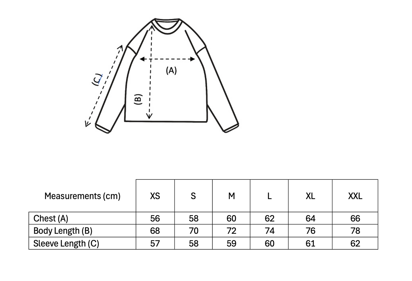 Brush Stroke Long Sleeve Tee (White)